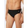 Badeslip SCHIESSER "Nautical Active", Herren, Gr. 8, N-Gr, 000, schwarz, Gewirkt, Obermaterial: 82% Polyamid, 18% Elasthan, casual, Badehosen, mit komfortablem Innenslip, Bindekordel
