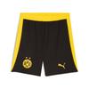 Trainingsshorts PUMA "BVB SHORTS REPLICA W/ BLOCKING", Herren, Gr. M, N-Gr, schwarz (puma schwarz, faster gelb), Web, Obermaterial: 100% Polyester, colorblocking, sportlich, regular fit kniefrei, Hosen