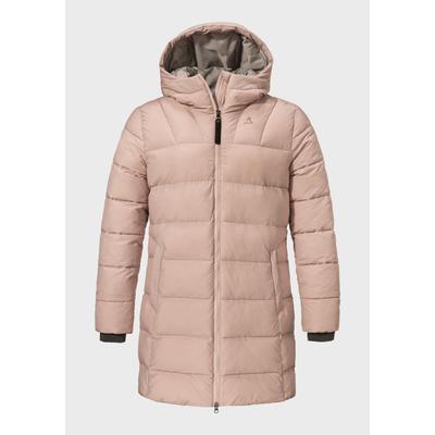 Parka SCHÖFFEL "Urban Ins Parka Style Boslix WMS", Damen, Gr. 46, pink (3175, pink), Oberstoff: 63% Nylon, 37% Baumwolle; Futter: 100% Polyester, modisch, relaxed fit, hoch geschlossener Ausschnitt, Langarm, Jacken Image