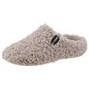 Pantoffel VERBENAS, Damen, Gr. 35, grau (helltaupe), Textil, klassisch, Schuhe Pantoffeln Plüsch Hausschuh Hausschuh, Hausschuh, Homeslipper, Clog in kuscheliger Optik