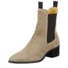 Stiefelette GANT "St Broomly", Damen, Gr. 39, beige, Veloursleder, elegant, Schuhe, Business Stiefelette, Schlupfboots in spitzer Form mit Blockabsatz