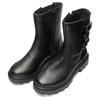 Stiefelette ARA "MANCHESTER", Damen, Gr. 6 (39), schwarz, Glattleder, unifarben, klassisch, Schuhe, Biker Boots, Stiefel mit Blockabsatz, H-Weite