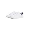 Plateausneaker TOMMY HILFIGER "CASUAL CUPSOLE SNEAKER", Damen, Gr. 41, weiß (weiß, blau), Nappaleder, sportlich, Schuhe, Freizeitschuh, Halbschuh, Schnürschuh mit seilticher Logoprägung