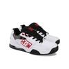 Sneaker DC SHOES "Versatile", Gr. 8,5(41), bunt (weiß, schwarz, rot), 50.71% Leder, 37.83% Synthetikmaterial, 11.46% Polyester, Schuhe