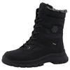 Winterboots ROMIKA, Damen, Gr. 38, schwarz, Lederimitat, sportlich, Schuhe, Schnürboot, Snowboot mit Warmfutter