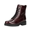 Schnürstiefelette GABOR COMFORT "Gabor Comfort Stiefelette Leder", Damen, Gr. 37, rot lack, Leder, casual, Schuhe