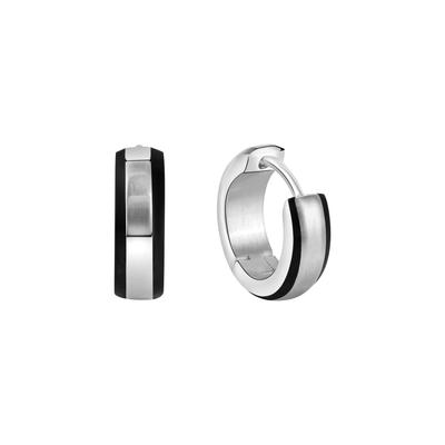 Zeeme Stainless Steel Klappcreolen Edelstahl glanz/matt Ø 13 mm Image