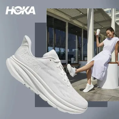 Hoka Clifton 9 Running Shoes Mens and Women's Lightweight Cushioning Absorption Breathable Highway Trainer Sneakers