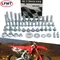 Kit de fixation complet en plastique pour boulon de matériel de moto, pour Honda CR125 250 CRF250 CRF450 125-450 CR CRF CRF-R CRF-RX CRF-X 2003 – 2025