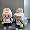 Per abbigliamento Labubu Set da tennis artigianale 17 cm Abbigliamento giocattolo alla moda Dress-Up Abbigliamento per bambini Abbigliamento da tennis Set sportivo Alla moda