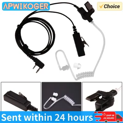 1/2PCS Air Sound Rohr Kopfhörer Ptt Mikrofon Kopfhörer Anti-Strahlung Sprech Kopfhörer für Motorola Seal Dp kopfhörer Image