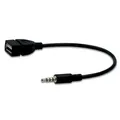 Adattatore convertitore audio USB 2.0 OTG a Jack 3.5 AUX da 15 cm Cavi Aux da maschio a femmina per disco altoparlante MP3 per auto Unità flash USB