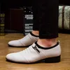 Große Größe 38–48 weiße Lederschuhe für Herren, sozialer Schuh, bequeme, spitze Herren-Loafer, leichte, flache, lässige Business-Schuhe für Herren