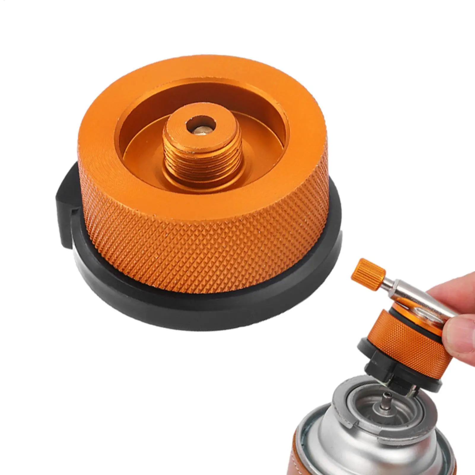 Outdoor Camping Herd Brenner Adapter Split Typ Ofen Konverter Stecker Gas Patrone Tank Zylinder Adapter Camp Liefert Image