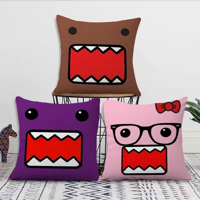 Cartoon Domo kun Nette Dekoration Zimmer Hause Sofa Wohnzimmer Büro Auto Nordic Einfachheit Kissenbezug Image