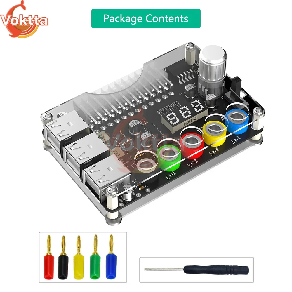ATX Netzteil Breakout Board 24Pin USB 2.0 Netzteil Adapter Stecker Modul Einstellbare Spannung Power Transfer Board Image