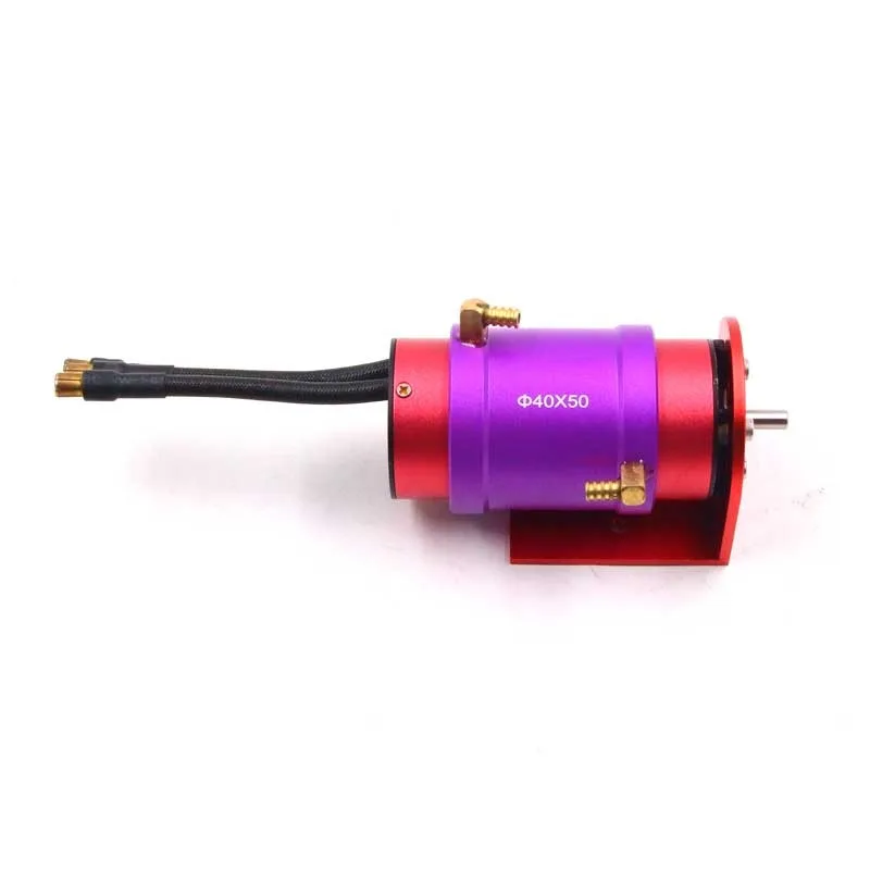 FATJAY RC Hobby 4082-1600KV 2000KV Bürstenloser Wasserkühlungsmotor 6S Batterie mit Wasserkühlmantel Motorhalterung für RC-Boot