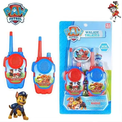 PAW Patrols Toy Walkie Talkies Set Children Walkie Radio Cartoon Kids Radio Interphone Parent-child Toys Outdoor Phone Game Gift