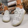 Frauen Turnschuhe Mode 2025, Neue Atmungsaktive Frau Schuhe Bequeme Casual Sneaker Lace Up Outwear Zapatillas De Mujer Größe 43