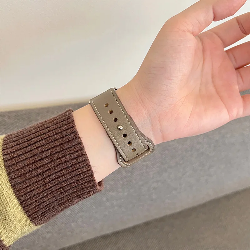 Lederarmband für Samsung Galaxy Watch 8 Classic/40 44 mm Smartband für Galaxy Watch 40/44 mm Watch 8 Classic Zubehörarmband Image