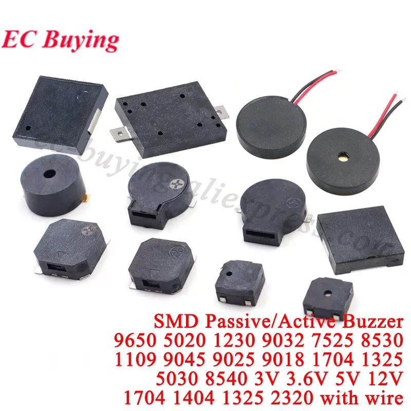 5 Stück SMD Magnetischer Piezo-Lautsprecher Lautsprecher Buzzer 8630 1109 9045 9025 9018 5020 1230 9032 7525 8630 8540 Passiv 9650 Aktiv Image