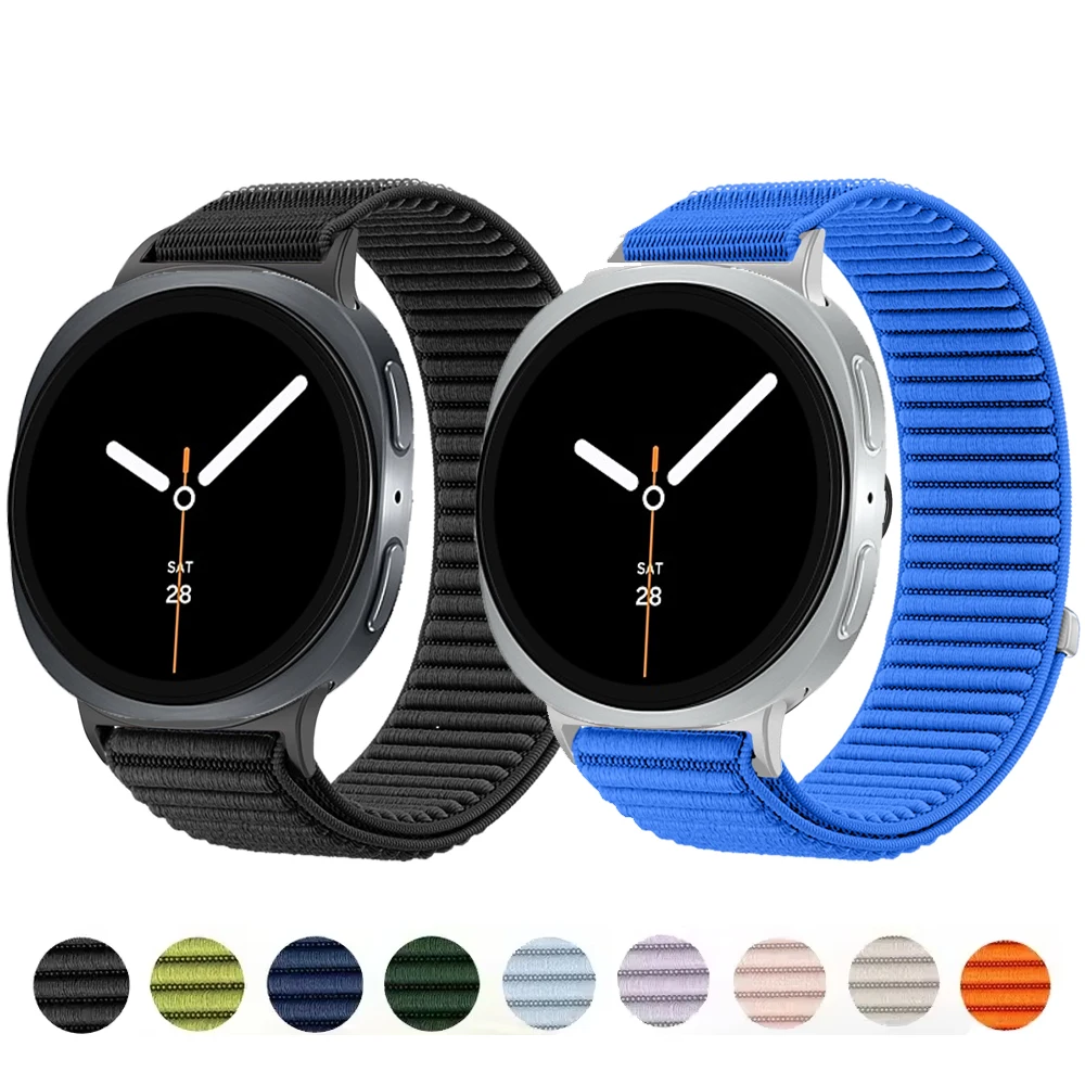 Stoff-Nylonarmband für Samsung Galaxy Watch 8/8 Classic 46 mm 44 mm 40 mm Sportarmband Gürtel Correa Armband Galaxy Watch8 Band Image