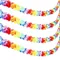 1pc Ghirlanda di fiori in plastica Lei/Bordo floreale hawaiano/Ghirlanda di fiori per feste Luau/Accessori per decorazioni per feste Luau per feste hawaiane