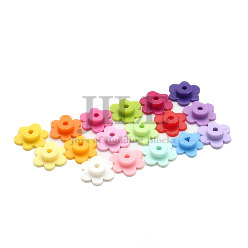 200 stücke Moc Pflanze Blume Kleine 3742 DIY Baustein Ziegel Kompatibel Gras Garten Dekorieren Stadt Street View Baut Spielzeug Image