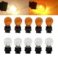 10 pz 3157 T25 3156 DRL Luci diurne per auto LED Luce di retromarcia stoplight Fanale posteriore a LED Luci di guida ambra bianco ghiaccio blu