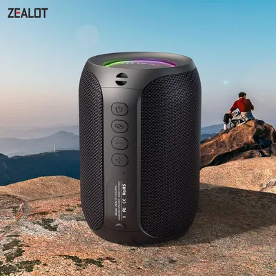 Zealot-S32PRO Portable Bluetooth Speaker Wireless 15W Waterproof Camping Speaker 12-Hour Play time r