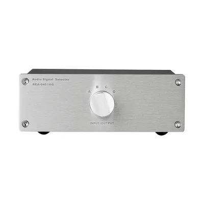 NEW 4-in-1-out/3-in-3-out RCA Audio Source Selector for Home Stereo System CD/DVD/AMP Switch Box RCA0303-HG/RCA4101