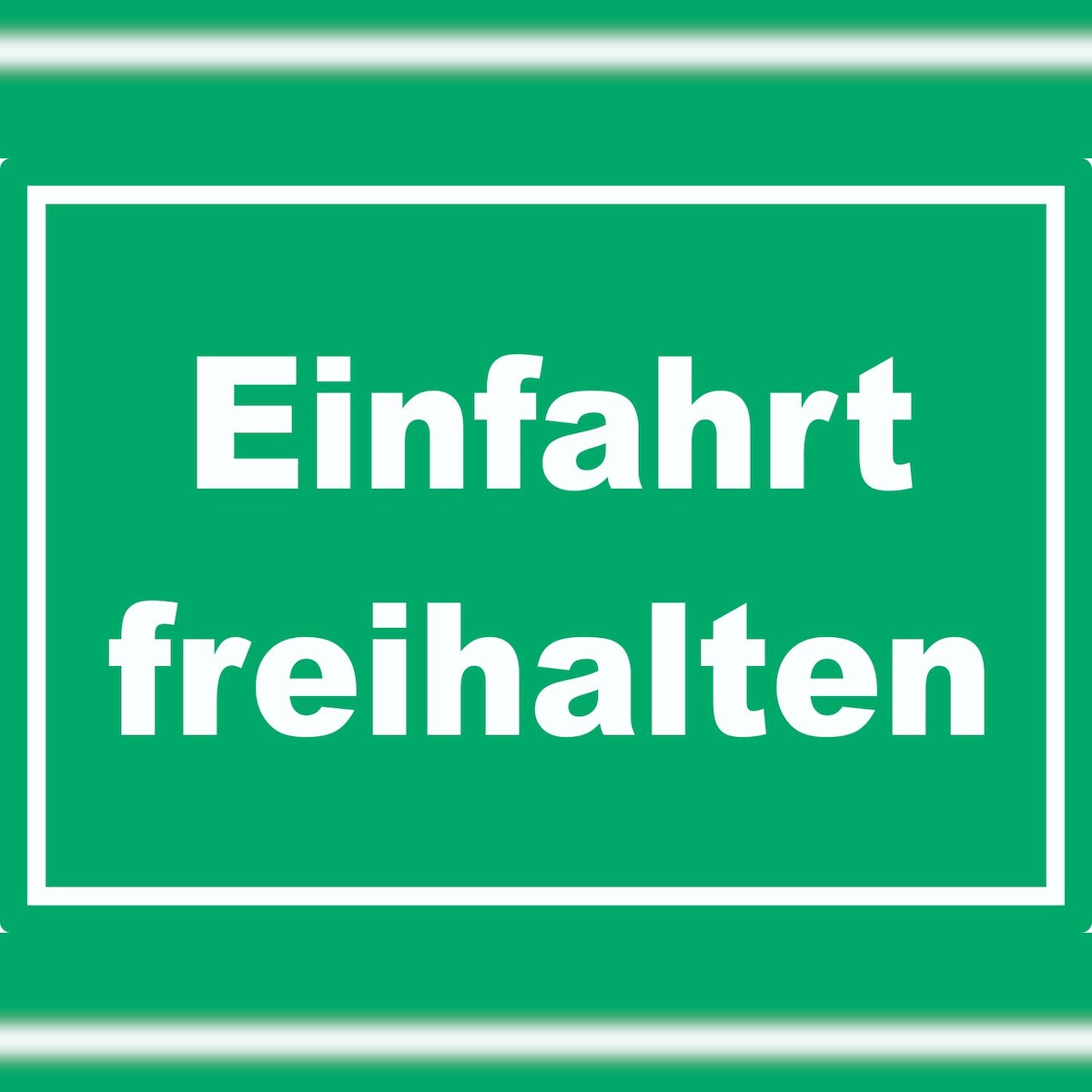 HB-Druck Einfahrt freihalten Aufkleber grün-weiß A6 (105x148mm) Image