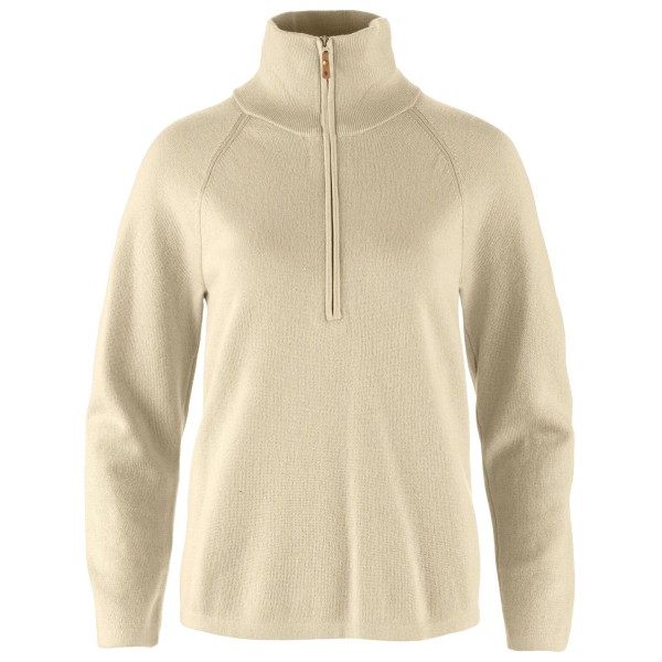 Fjällräven - Women's Övik Lite Half Zip - Wollpullover Gr M beige