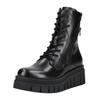 Schnürstiefelette NERO GIARDINI "Nero Giardini Stiefelette Leder", Damen, Gr. 39, schwarz, Leder, casual, Schuhe
