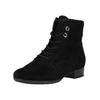 Schnürstiefelette GABOR COMFORT "Gabor Comfort Stiefelette Leder", Damen, Gr. 37, schwarz, Leder, casual, Schuhe
