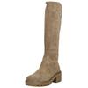 Stiefel NERO GIARDINI "Nero Giardini Stiefel Veloursleder", Damen, Gr. 39, braun, Veloursleder, casual, Schuhe