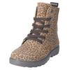Schnürstiefelette RICOSTA "Ricosta Stiefelette Lederimitat", Kinder, Gr. 33, braun (leopard), Lederimitat, casual, Schuhe