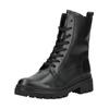 Schnürstiefelette GABOR COMFORT "Gabor Comfort Stiefelette Leder", Damen, Gr. 40, schwarz, Leder, casual, Schuhe