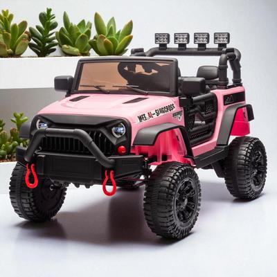 24V Kids Ride-On Car with Remote Control, 400W Motor, Four-Wheel Suspension, Bluetooth, USB, MP3, Music for Kids 3+