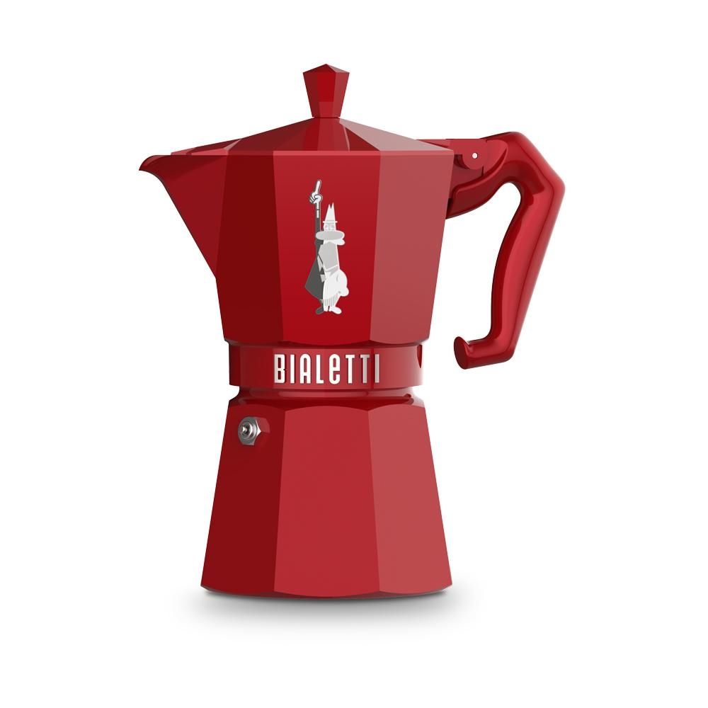 Kaffeekanne Moka Exclusive rot 6 Tassen - 25 cl Rund Aluminium Bialetti 16.5x11.5 cm Image