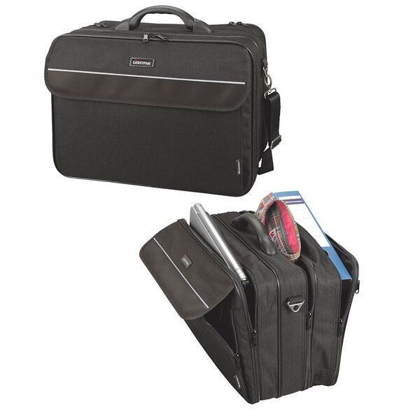 Lightpak Laptoptasche CORNICHE 43,2 cm (17 Zoll) Polyester schwarz, 41x33.5x21 cm Image