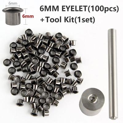 DIY Hand Tool Set: Kydex Holster Sheath Eyelet Setting Kit (6mm 7mm Eyelets) TOOL And 6MM EYELET