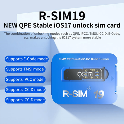 R SIM19 NEW QPE Stable Unlock SIM Card For IPhone 15 14 13 12 Compatible With IOS17, 5G LTE Support R SIM19 NEW QPE Stable Unlock SIM Card For IPhone 15 14 13 12 Compatible With IOS17, 5G LTE Support