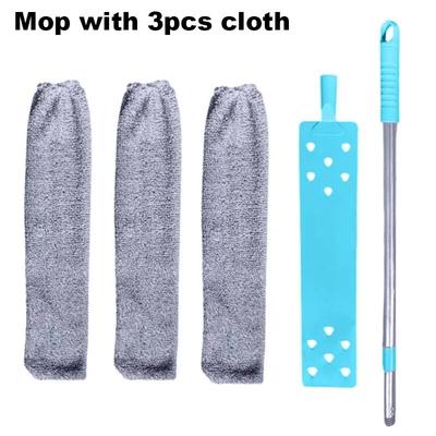 UNTIOR Long Handle Dust Mops: Effective Floor, Ceiling, Bed, And Sofa Dust Cleaning Tool Mop With 3pcs Cloth