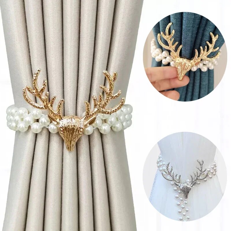 Elk Pearl Stretchable Curtain Clip Decor For Modern Home Accessories 1
