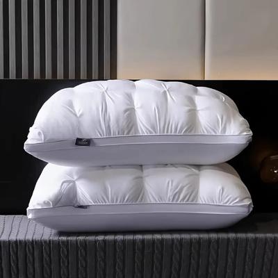 Luxurious 5 Star Hotel Quality Pillow Deep Sleep Neck Support, Non Collapse Core, 20x30 Inches 2pcs White 77x51cm