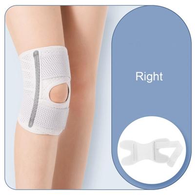 Adjustable Knee Brace, Sports Knee Pads For Men & Women, Fitness Knee Protector, Pressurized Elastic Knee Pads white Right l