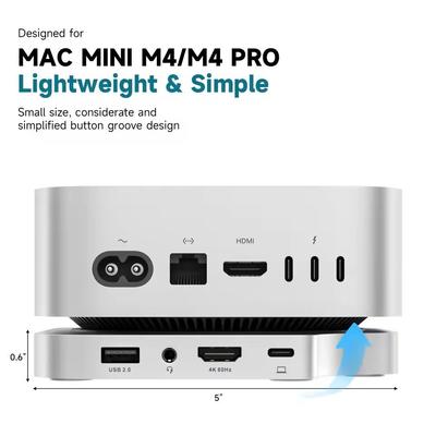 Mac Mini Dock Stand With SSD Enclosure And USB C Hub For Mac Mini M4 Mac Mini Dock Stand With SSD Enclosure And USB C Hub For Mac Mini M4