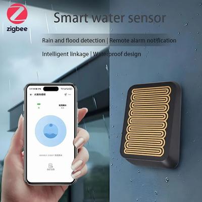 Wireless Zigbee Rain Sensor Outdoor Water Leak Detector Compatible With EWelink App Wireless Zigbee Rain Sensor Outdoor Water Leak Detector Compatible With EWelink App