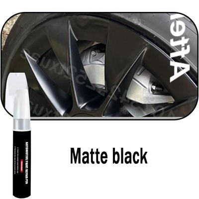 Automotive Wheel Touch Up Pen, Rim Scratch Repair Paint For Alloy Wheels matte Black